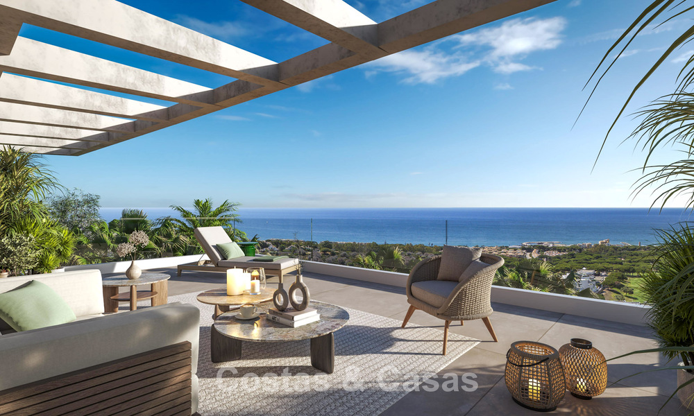 Advanced new build apartments with panoramic sea views for sale in Cabopino, east Marbella 793015