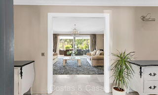 Spacious Mediterranean style family villa for sale, frontline golf on the New Golden Mile, Marbella - Benahavis 73606 