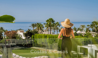 Sophisticated luxury home for sale in a gated complex with panoramic sea views on Marbella’s Golden Mile 74578 