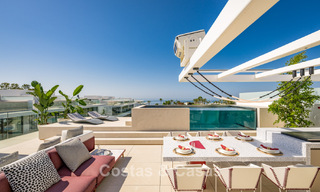 Sophisticated luxury home for sale in a gated complex with panoramic sea views on Marbella’s Golden Mile 74584 