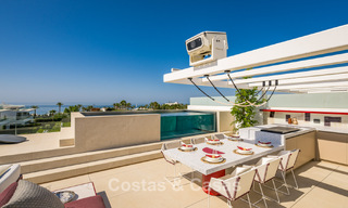 Sophisticated luxury home for sale in a gated complex with panoramic sea views on Marbella’s Golden Mile 74593 