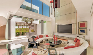 Sophisticated luxury home for sale in a gated complex with panoramic sea views on Marbella’s Golden Mile 74609 