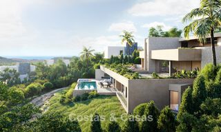 High-end designer villa with panoramic mountain and sea views for sale in a gated resort in Benahavis - Marbella 74907 