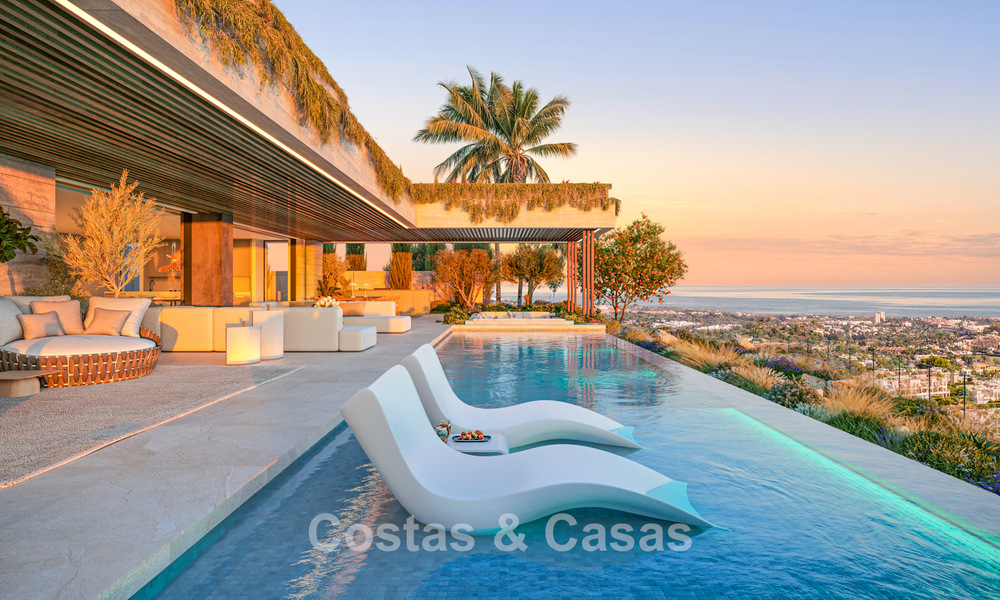 Impressive new build villas for sale with sea, golf and mountain views in Benahavis - Marbella 74860