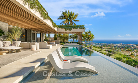 Impressive new build villas for sale with sea, golf and mountain views in Benahavis - Marbella 787413
