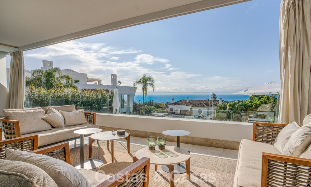 Luxurious duplex apartment for sale with sea views in a high-end Sierra Blanca complex on Marbella’s Golden Mile 774608