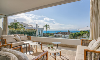 Luxurious duplex apartment for sale with sea views in a high-end Sierra Blanca complex on Marbella’s Golden Mile 774608 