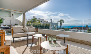 Luxurious duplex apartment for sale with sea views in a high-end Sierra Blanca complex on Marbella’s Golden Mile 774609 