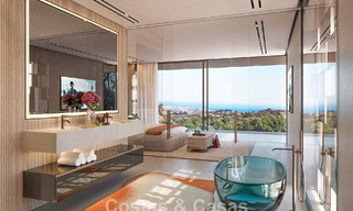 Semi-detached new build villas with panoramic sea views for sale in the hills of Marbella East 774554 