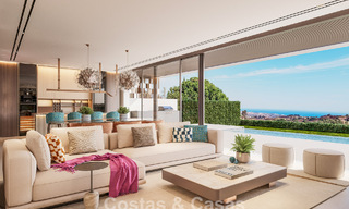 Semi-detached new build villas with panoramic sea views for sale in the hills of Marbella East 774555 