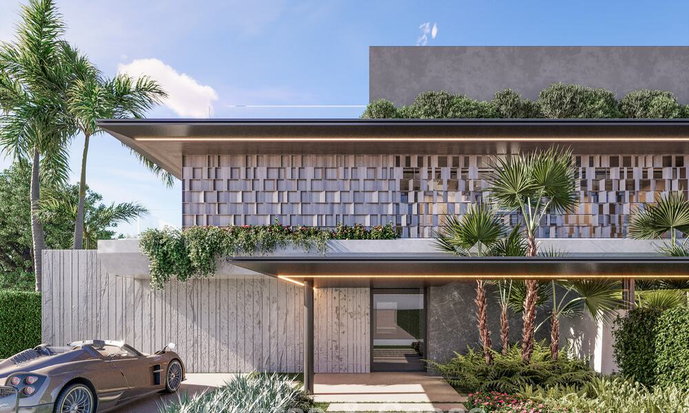 Semi-detached new build villas with panoramic sea views for sale in the hills of Marbella East 774556