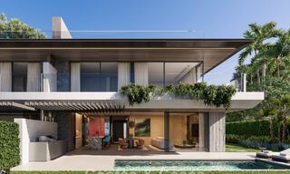 Semi-detached new build villas with panoramic sea views for sale in the hills of Marbella East 774558 