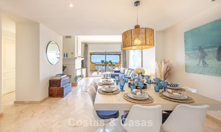 Spacious 3-bedroom apartment with panoramic sea views for sale in a beach complex east of Marbella centre 774690 