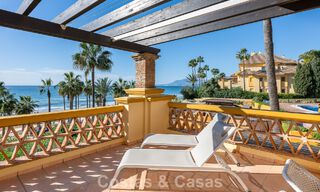 Spacious 3-bedroom apartment with panoramic sea views for sale in a beach complex east of Marbella centre 774701 