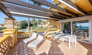 Spacious 3-bedroom apartment with panoramic sea views for sale in a beach complex east of Marbella centre 774704 
