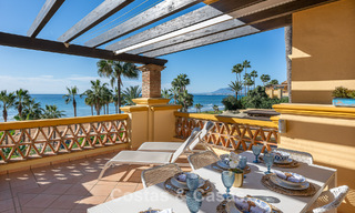 Spacious 3-bedroom apartment with panoramic sea views for sale in a beach complex east of Marbella centre 774706 