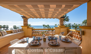 Spacious 3-bedroom apartment with panoramic sea views for sale in a beach complex east of Marbella centre 774710 