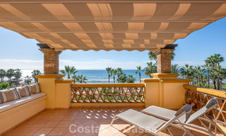Spacious 3-bedroom apartment with panoramic sea views for sale in a beach complex east of Marbella centre 774711 