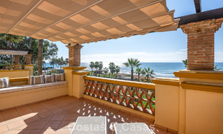 Spacious 3-bedroom apartment with panoramic sea views for sale in a beach complex east of Marbella centre 774712 