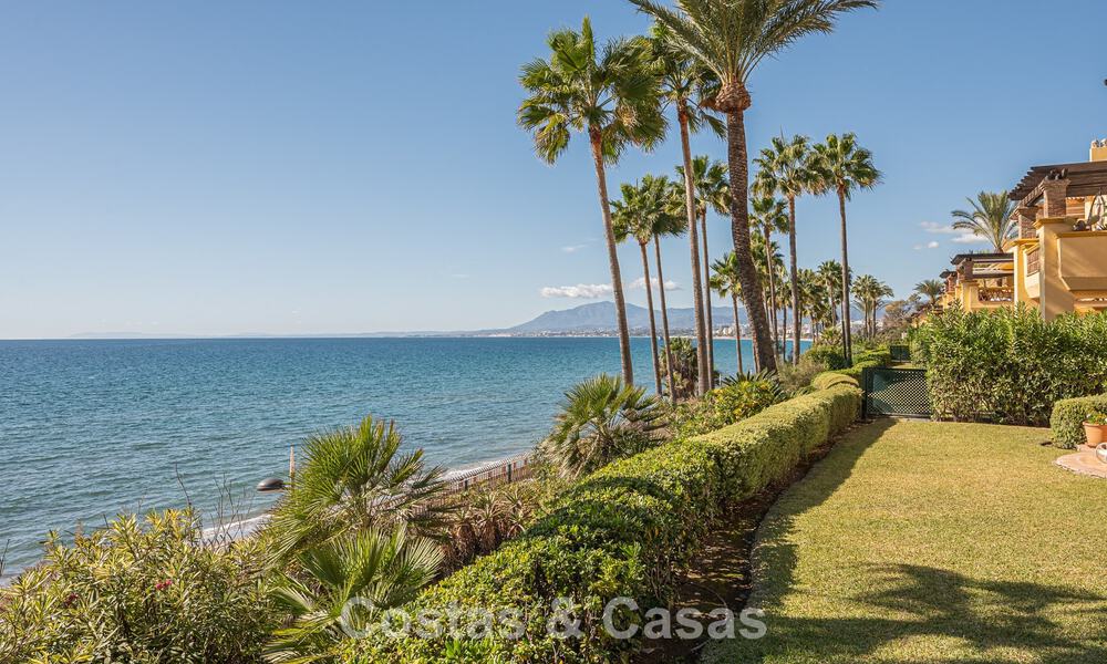 Spacious 3-bedroom apartment with panoramic sea views for sale in a beach complex east of Marbella centre 774715