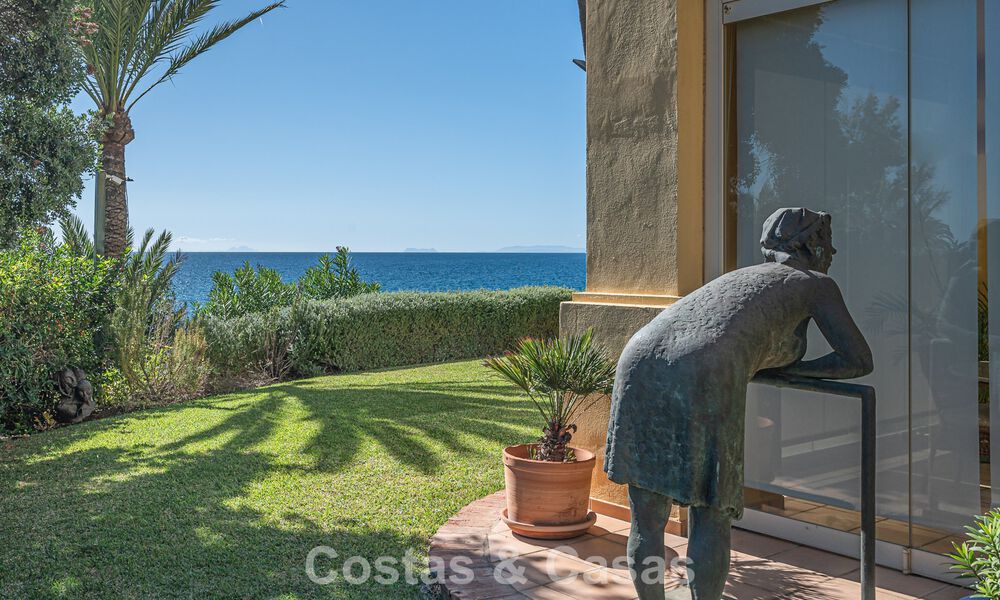 Spacious 3-bedroom apartment with panoramic sea views for sale in a beach complex east of Marbella centre 774720