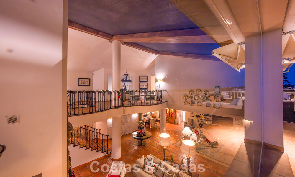 Beautiful Spanish style villa with stunning sea views for sale in Elviria, East Marbella 774732