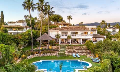 Beautiful Spanish style villa with stunning sea views for sale in Elviria, East Marbella 774737