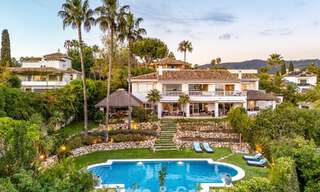 Beautiful Spanish style villa with stunning sea views for sale in Elviria, East Marbella 774737 