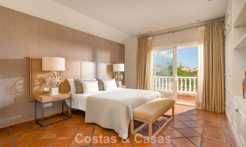 Beautiful Spanish style villa with stunning sea views for sale in Elviria, East Marbella 774741