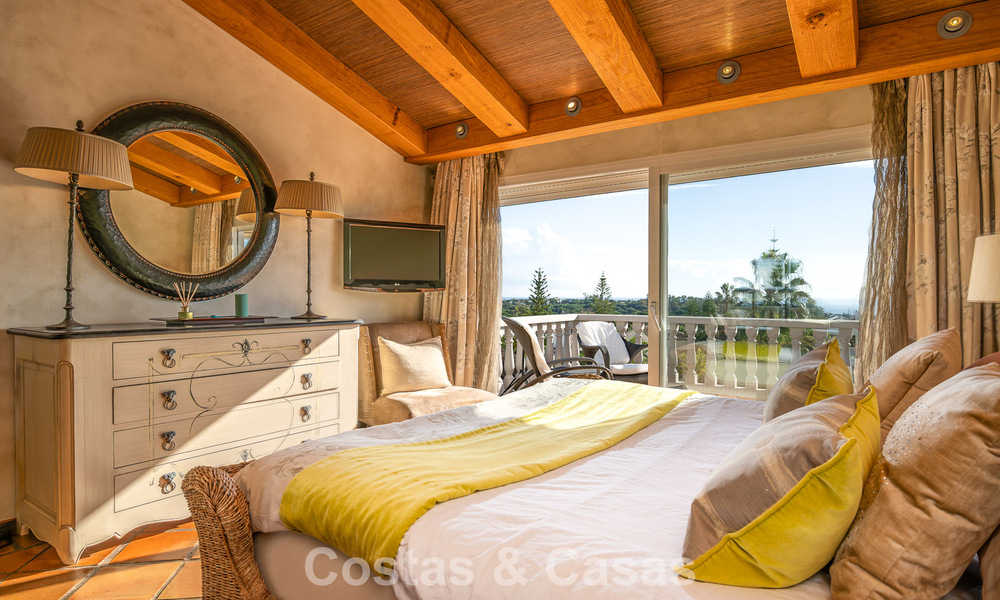 Beautiful Spanish style villa with stunning sea views for sale in Elviria, East Marbella 774746