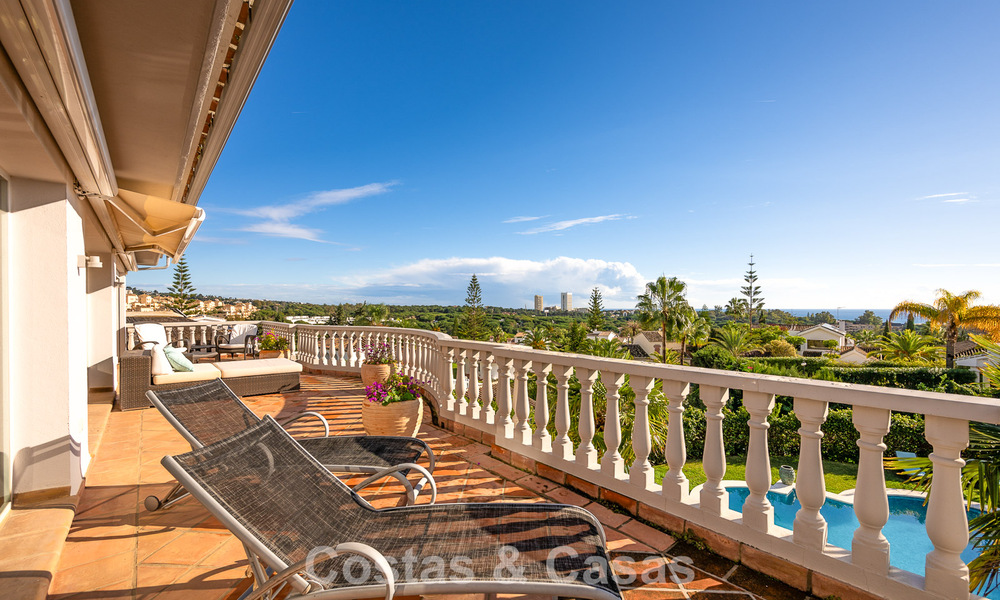 Beautiful Spanish style villa with stunning sea views for sale in Elviria, East Marbella 774756