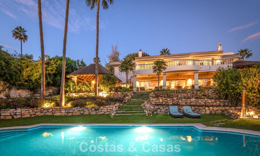 Beautiful Spanish style villa with stunning sea views for sale in Elviria, East Marbella 774803