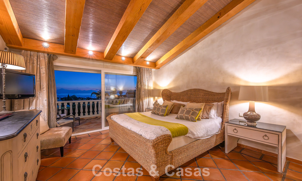 Beautiful Spanish style villa with stunning sea views for sale in Elviria, East Marbella 774813