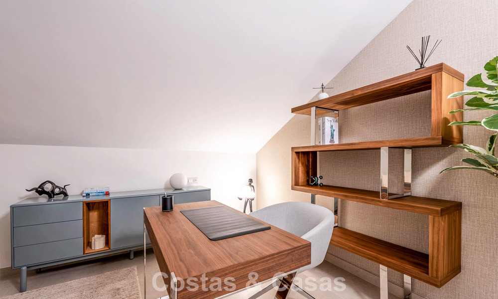 Stunning double penthouse with sea views for sale within walking distance of Puerto Banus, Marbella 774854