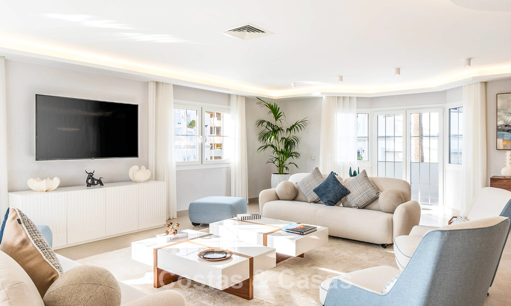 Stunning double penthouse with sea views for sale within walking distance of Puerto Banus, Marbella 774861