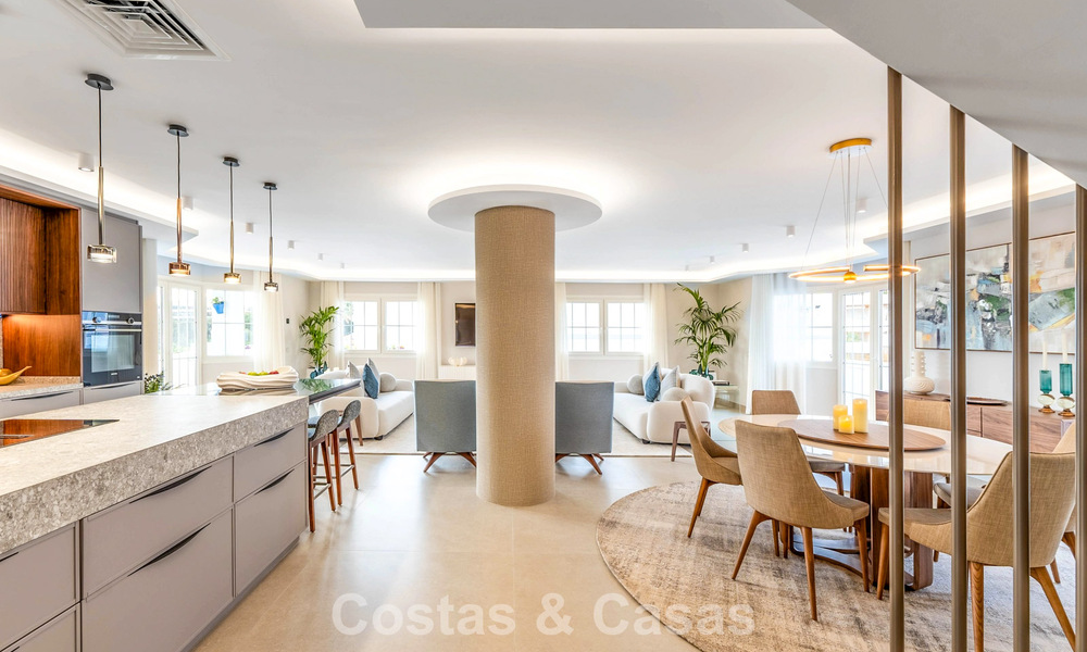 Stunning double penthouse with sea views for sale within walking distance of Puerto Banus, Marbella 774866