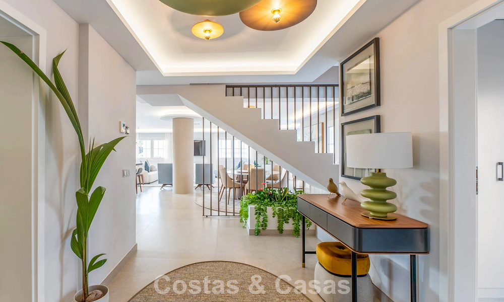 Stunning double penthouse with sea views for sale within walking distance of Puerto Banus, Marbella 774869