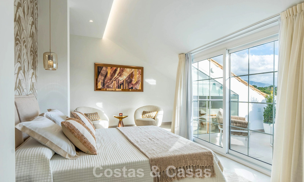 Stunning double penthouse with sea views for sale within walking distance of Puerto Banus, Marbella 774874