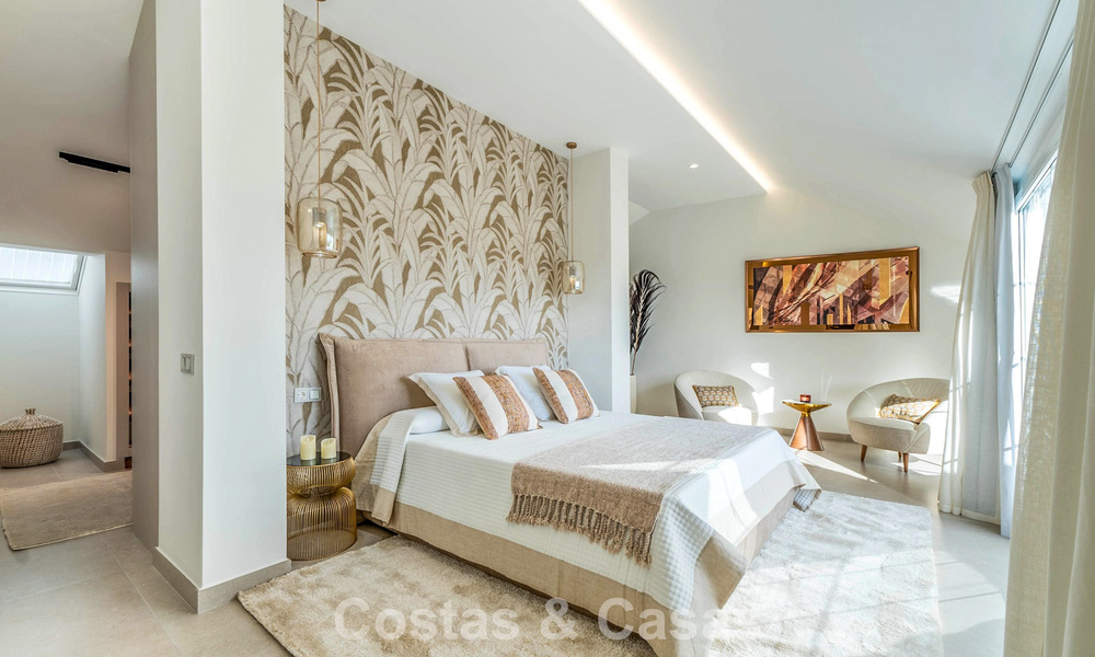 Stunning double penthouse with sea views for sale within walking distance of Puerto Banus, Marbella 774875