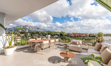 Stunning double penthouse with sea views for sale within walking distance of Puerto Banus, Marbella 774890