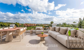 Stunning double penthouse with sea views for sale within walking distance of Puerto Banus, Marbella 774891 