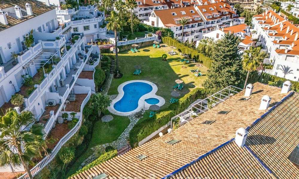 Stunning double penthouse with sea views for sale within walking distance of Puerto Banus, Marbella 774896