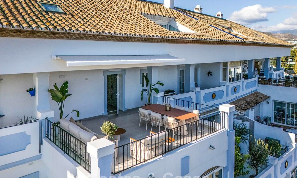 Stunning double penthouse with sea views for sale within walking distance of Puerto Banus, Marbella 774897
