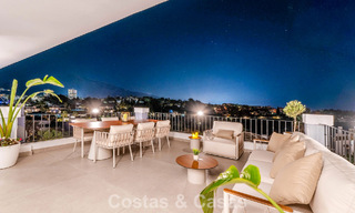 Stunning double penthouse with sea views for sale within walking distance of Puerto Banus, Marbella 774899 