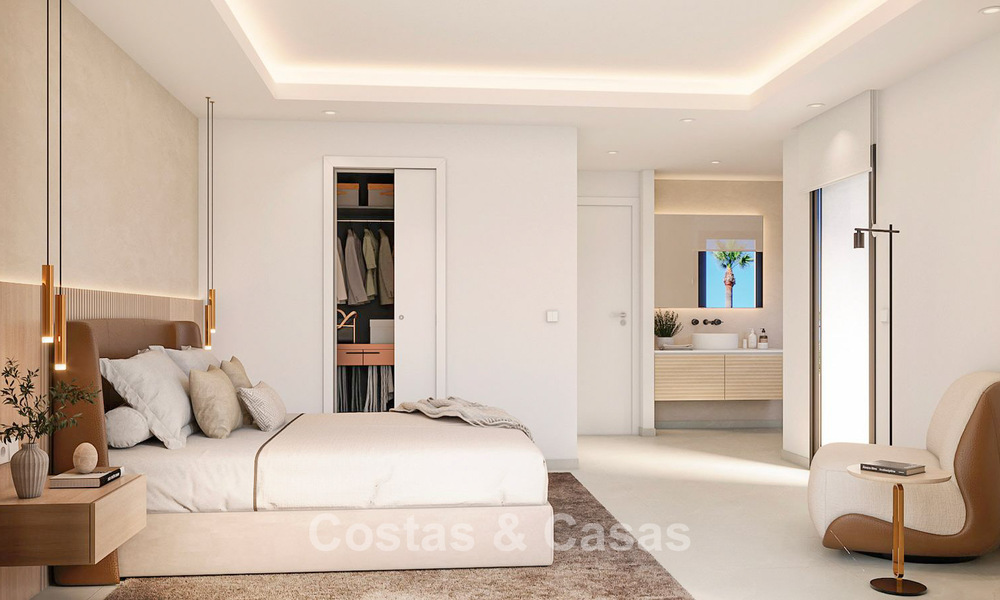 Contemporary Mediterranean style townhouse for sale within walking distance of the beach of San Pedro Playa, Marbella 774904