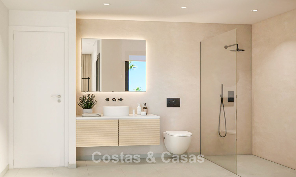 Contemporary Mediterranean style townhouse for sale within walking distance of the beach of San Pedro Playa, Marbella 774909