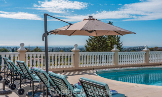 Classic Mediterranean villa for sale with panoramic sea views in an exclusive gated community in Marbella - Benahavis 774919 