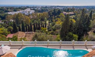 Classic Mediterranean villa for sale with panoramic sea views in an exclusive gated community in Marbella - Benahavis 774939 