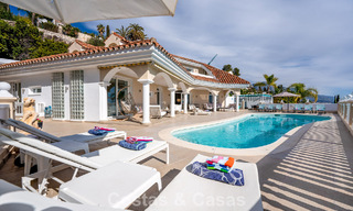 Classic Mediterranean villa for sale with panoramic sea views in an exclusive gated community in Marbella - Benahavis 774942 