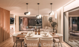 Luxurious renovated townhouse with sea views for sale, in a gated community on Marbella’s Golden Mile 774970 